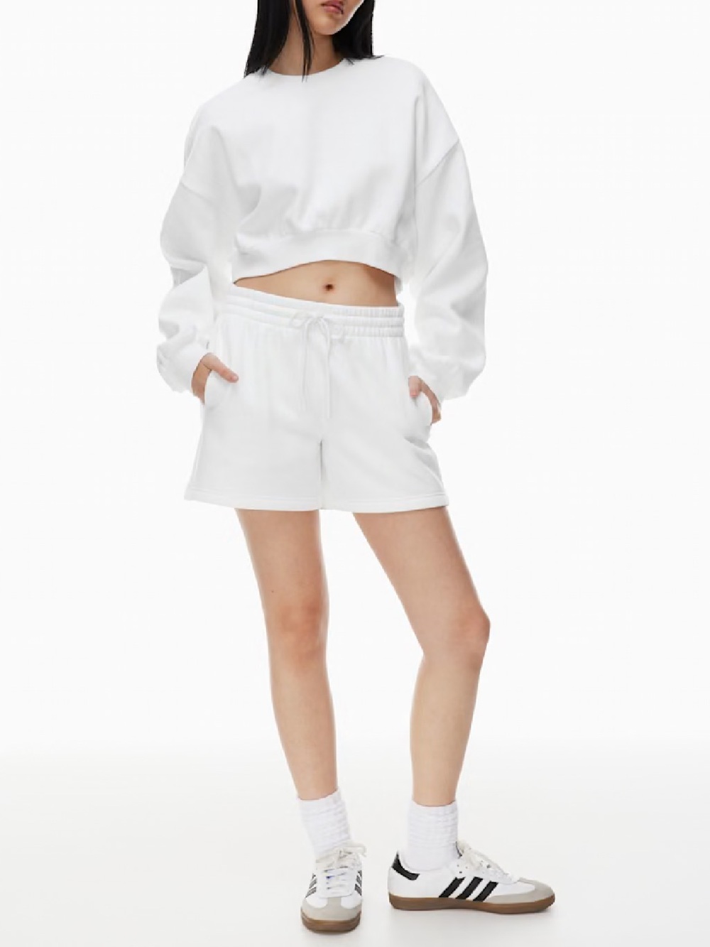 Aritzia Cozy Sweatfleece Boyfriend Mid-Thigh Short